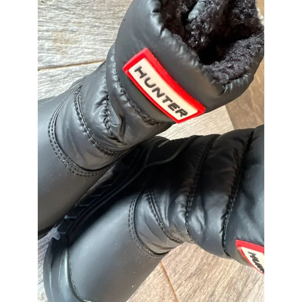 Hunter Intrepid Snow Boots 5T Black Insulated Puffer Winter 5 Toddler NWOT